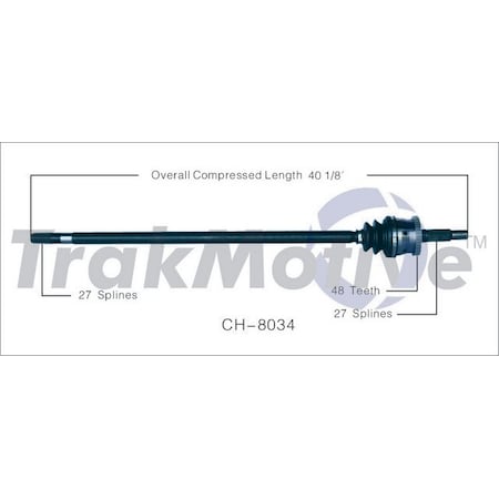 Surtrack Axle Cv Axle Shaft, Ch-8034 CH-8034